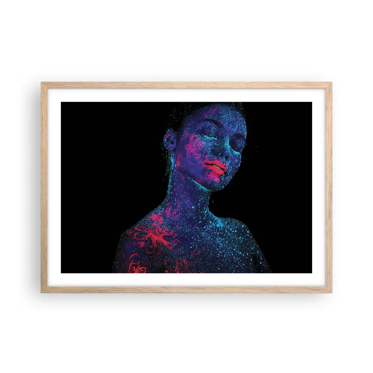 Poster in light oak frame - In Stardust - 70x50 cm