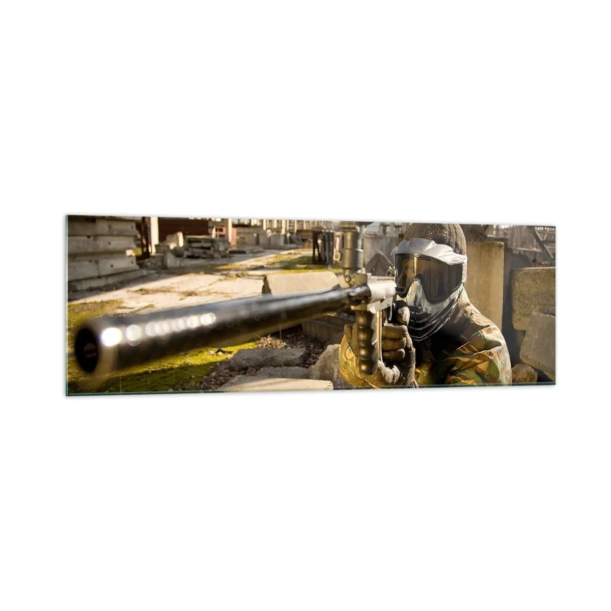 Glass picture - You Can Be a Hero Too - 160x50 cm