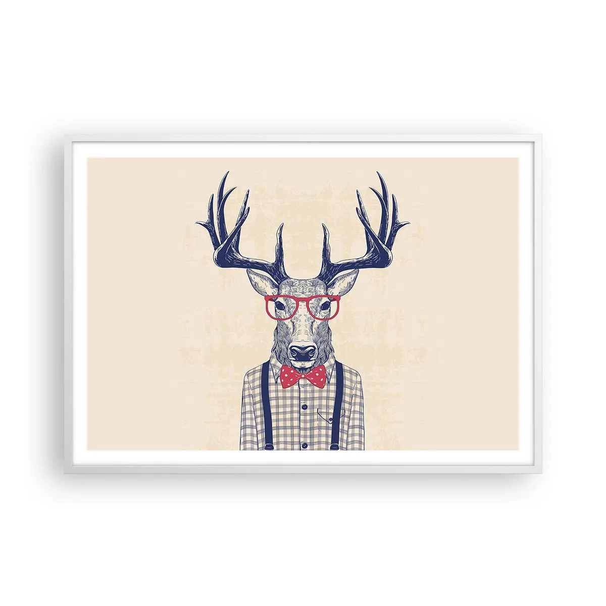 Poster in white frmae - Fun Extravagance - 100x70 cm