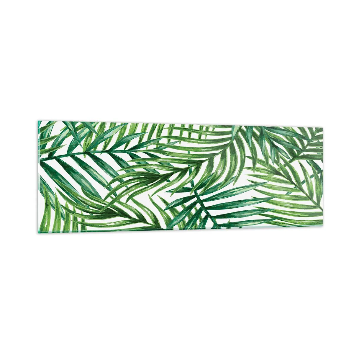 Glass picture - Under the Green Canopy - 90x30 cm