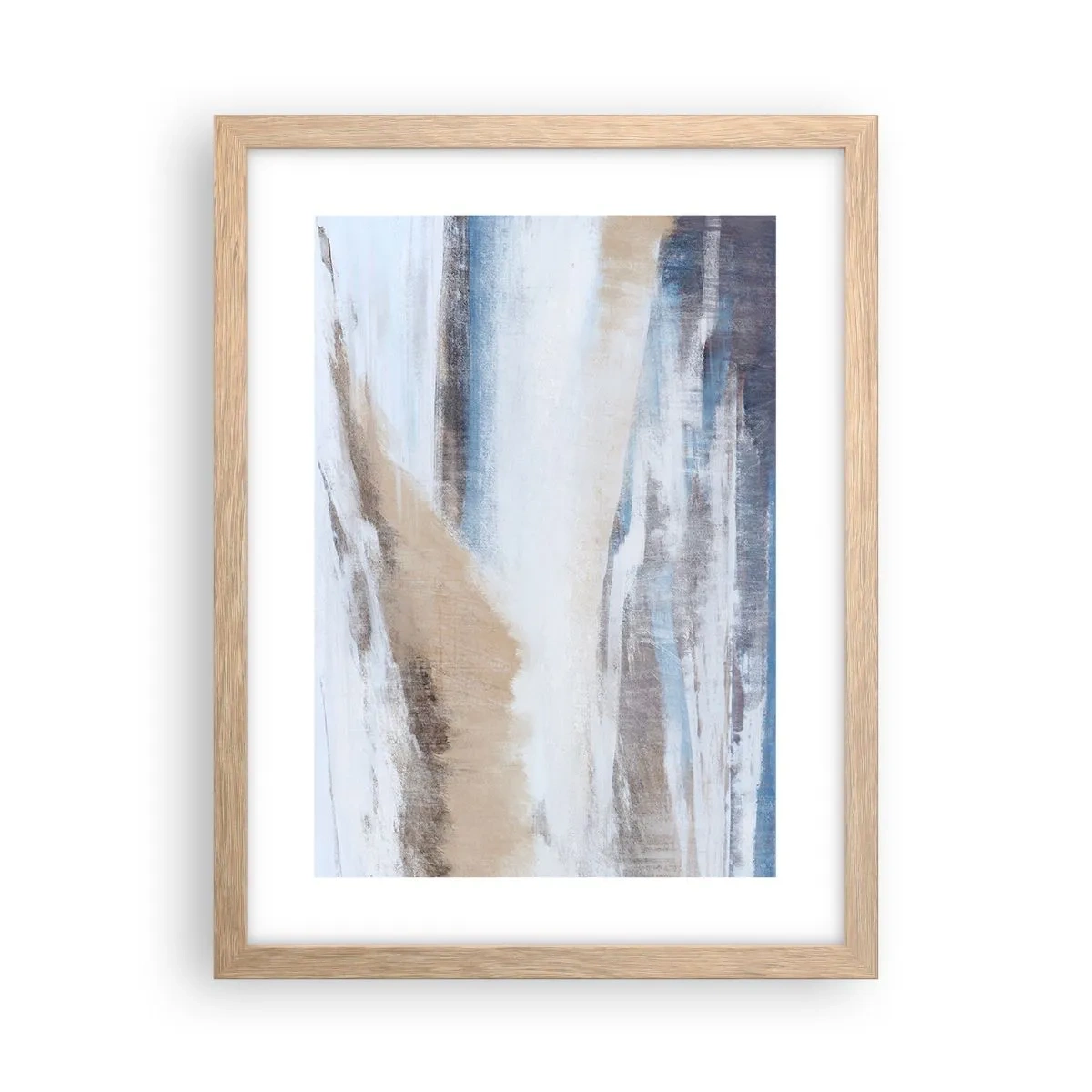 Poster in light oak frame - Winter Composition - 30x40 cm