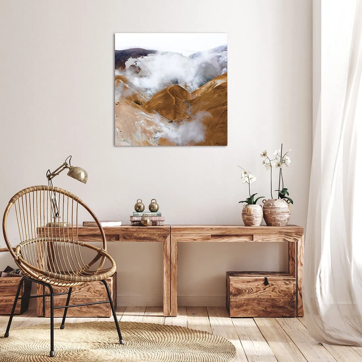 Canvas picture - Severe Beauty of Iceland - 60x60 cm