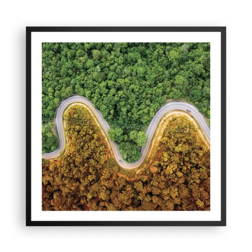 Poster in black frame - Borders and Breakthroughs - 60x60 cm