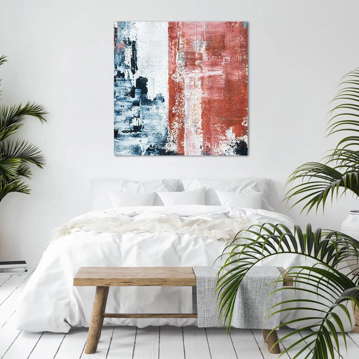 Canvas picture - Abstract Fifty Fifty - 50x50 cm