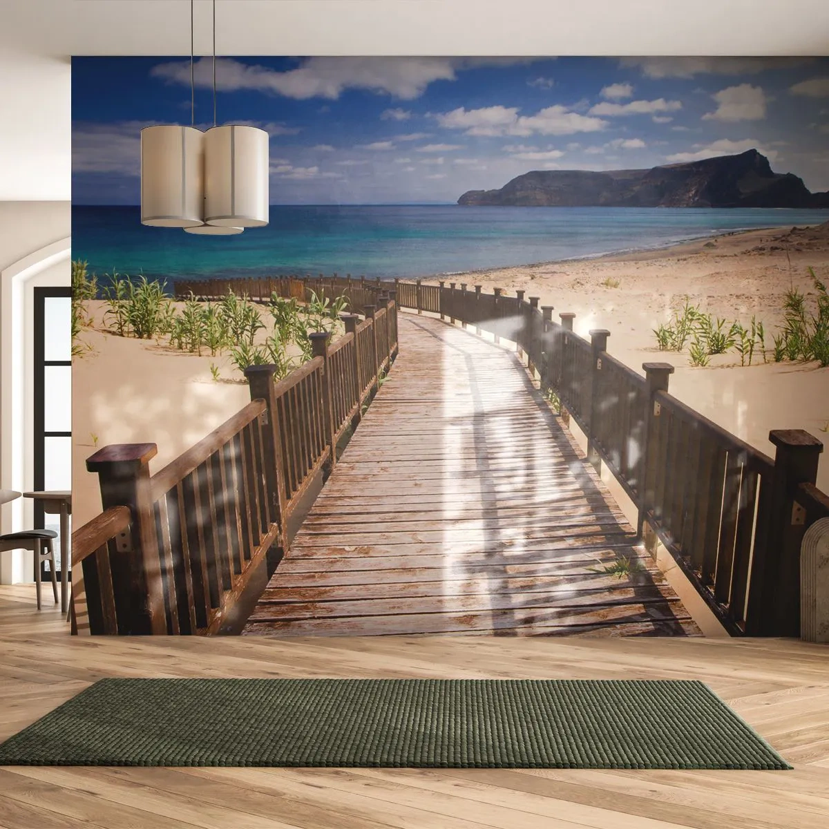Photo Wallpaper Standard Eco - Take Me to Happy Islands - Landscape, Beach, Madeira - 500x350 cm