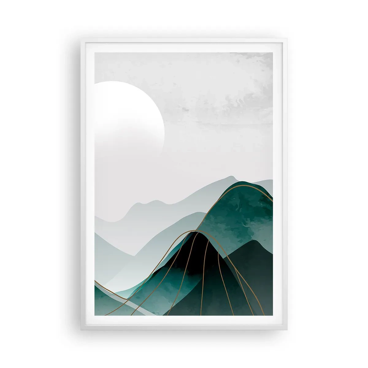 Poster in white frmae - In Full Majesty - 70x100 cm