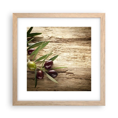 Poster in light oak frame - Straight from Nature - 30x30 cm