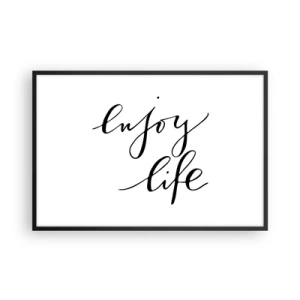 Poster in black frame - Nothing to Add… - 91x61 cm