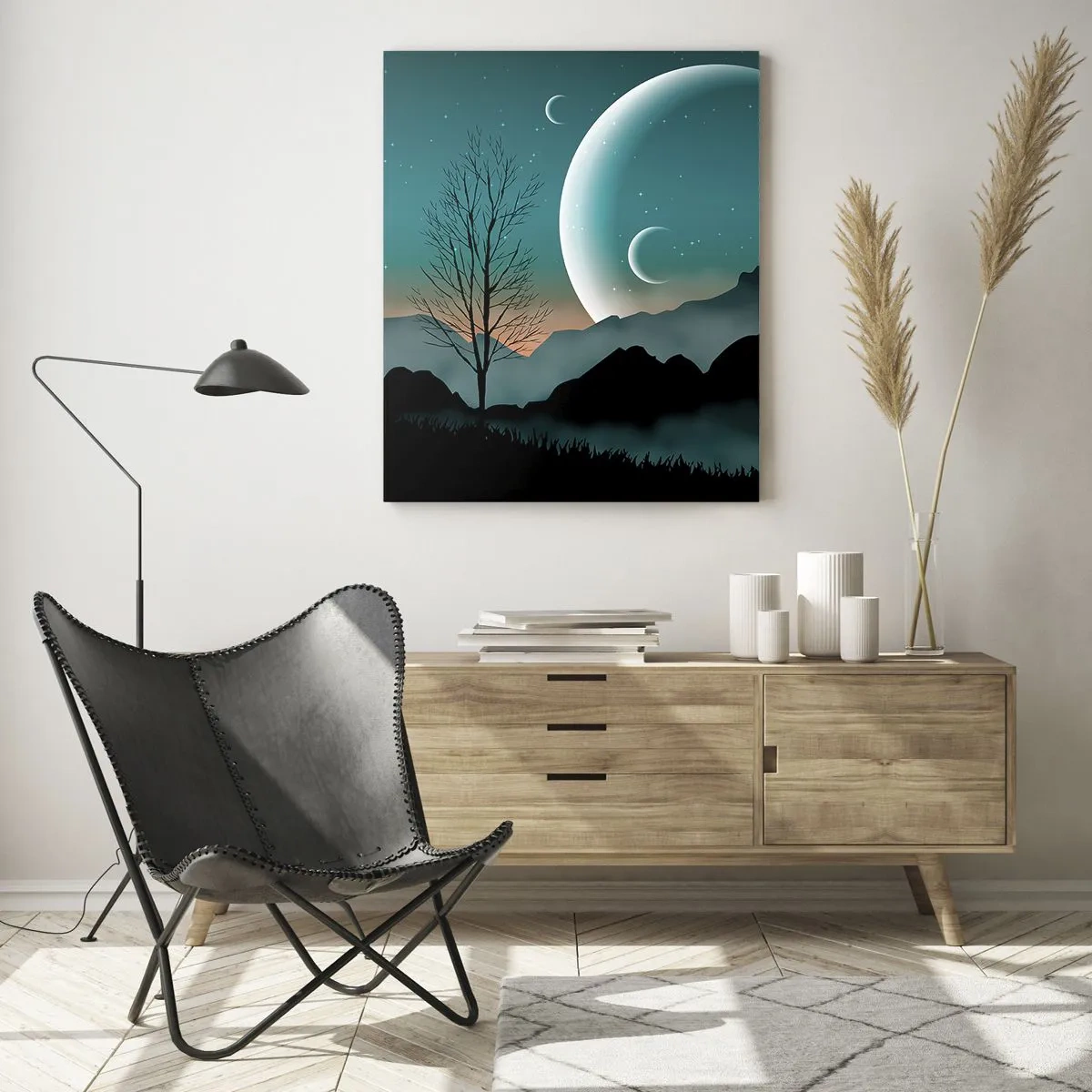 Glass picture - Carnival of a Starry Night - 50x70 cm