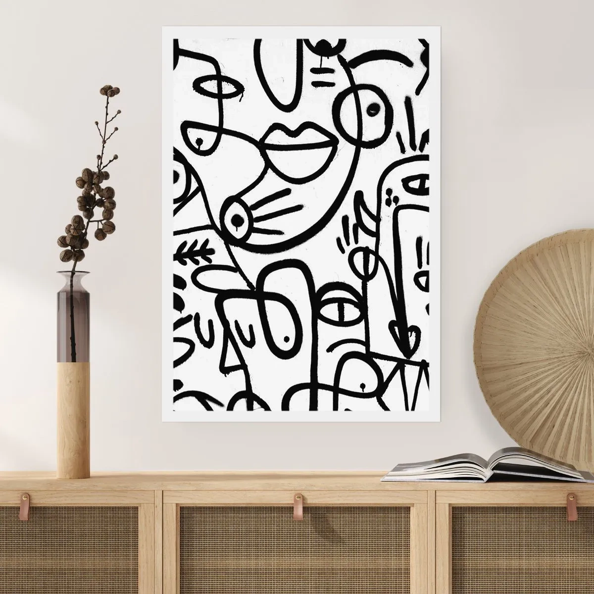 Poster - Faces and Mirages - 40x50 cm