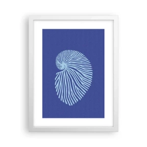 Poster in white frmae - Birth of a Shell - 30x40 cm