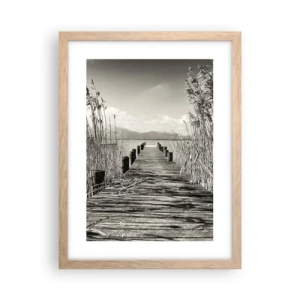 Poster in light oak frame - In the Grass - 30x40 cm