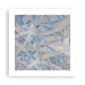 Poster - In Blue and Grey Maze - 40x40 cm