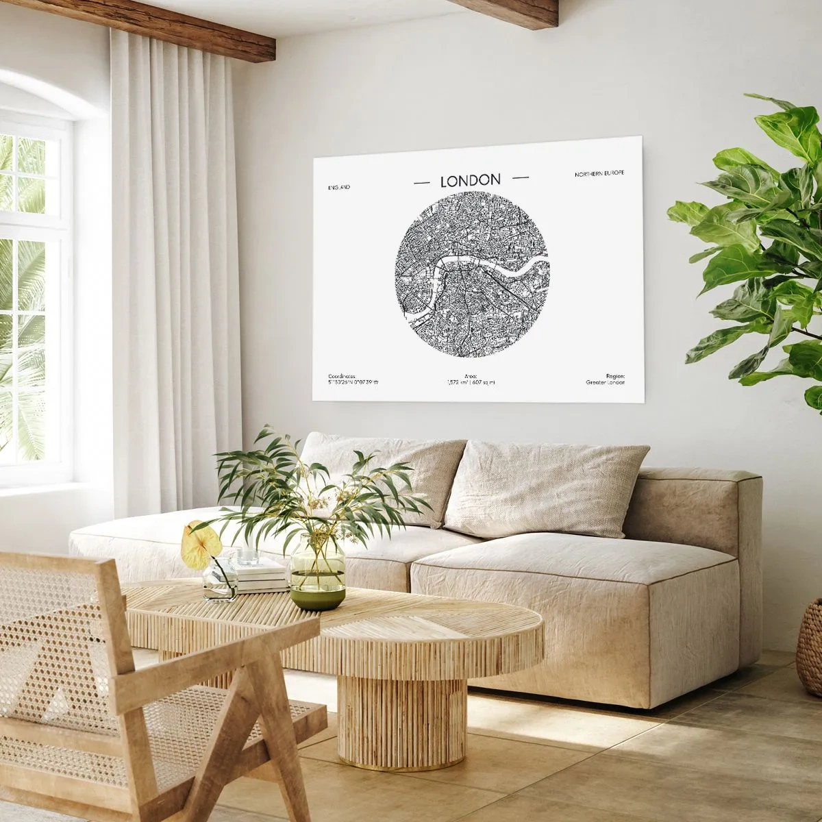 Poster - Anatomy of London - 100x70 cm