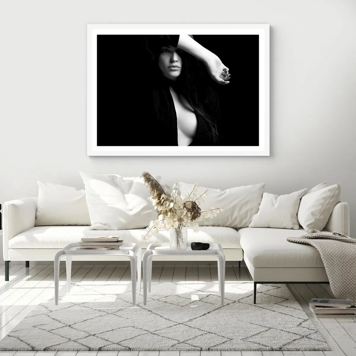 Poster in white frmae - School of Seduction - 91x61 cm