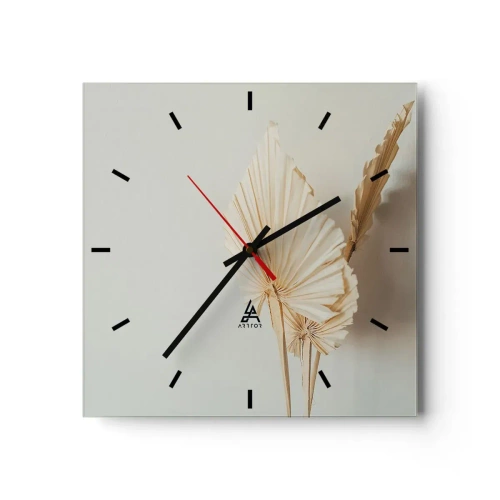Wall clock - Clock on glass - When It Needs Calming Down - 40x40 cm