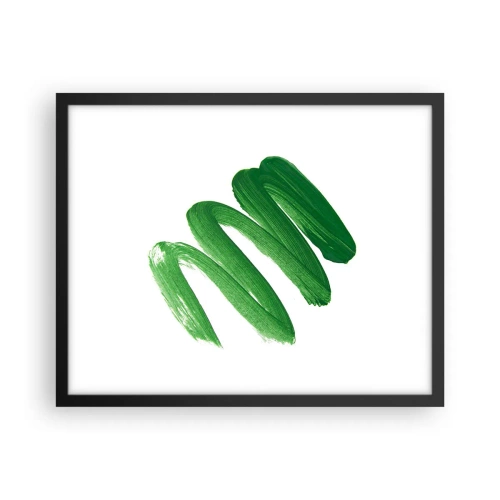 Poster in black frame - Green Joke - 50x40 cm