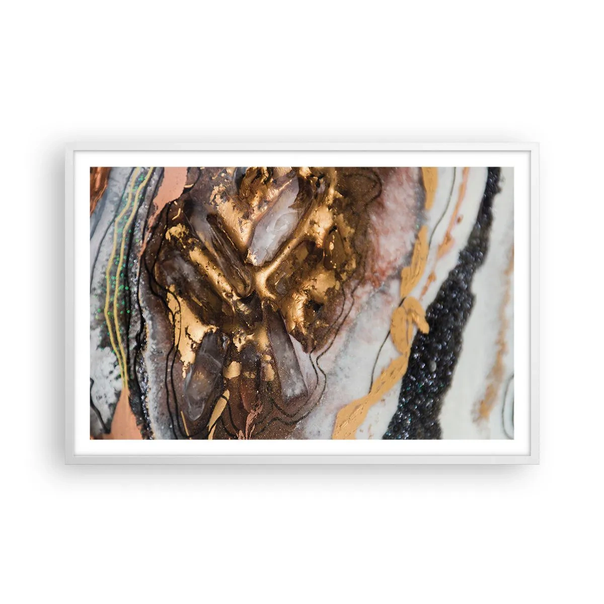 Poster in white frmae - Element of the Earth - 91x61 cm