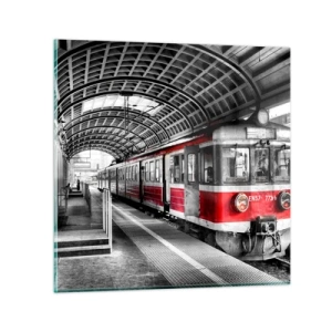 Glass picture - It Might Be a Trip of Life - 70x70 cm