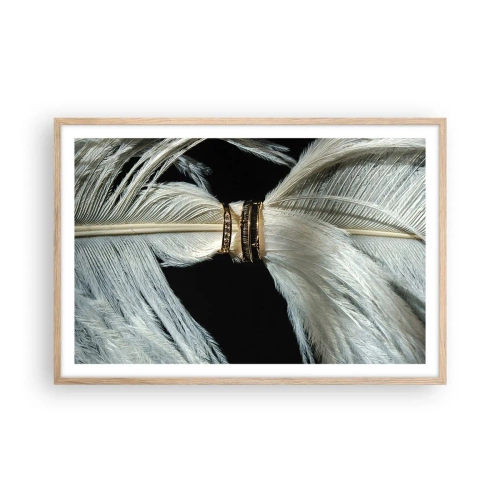Poster in light oak frame - …and I won't Leave You… - 91x61 cm