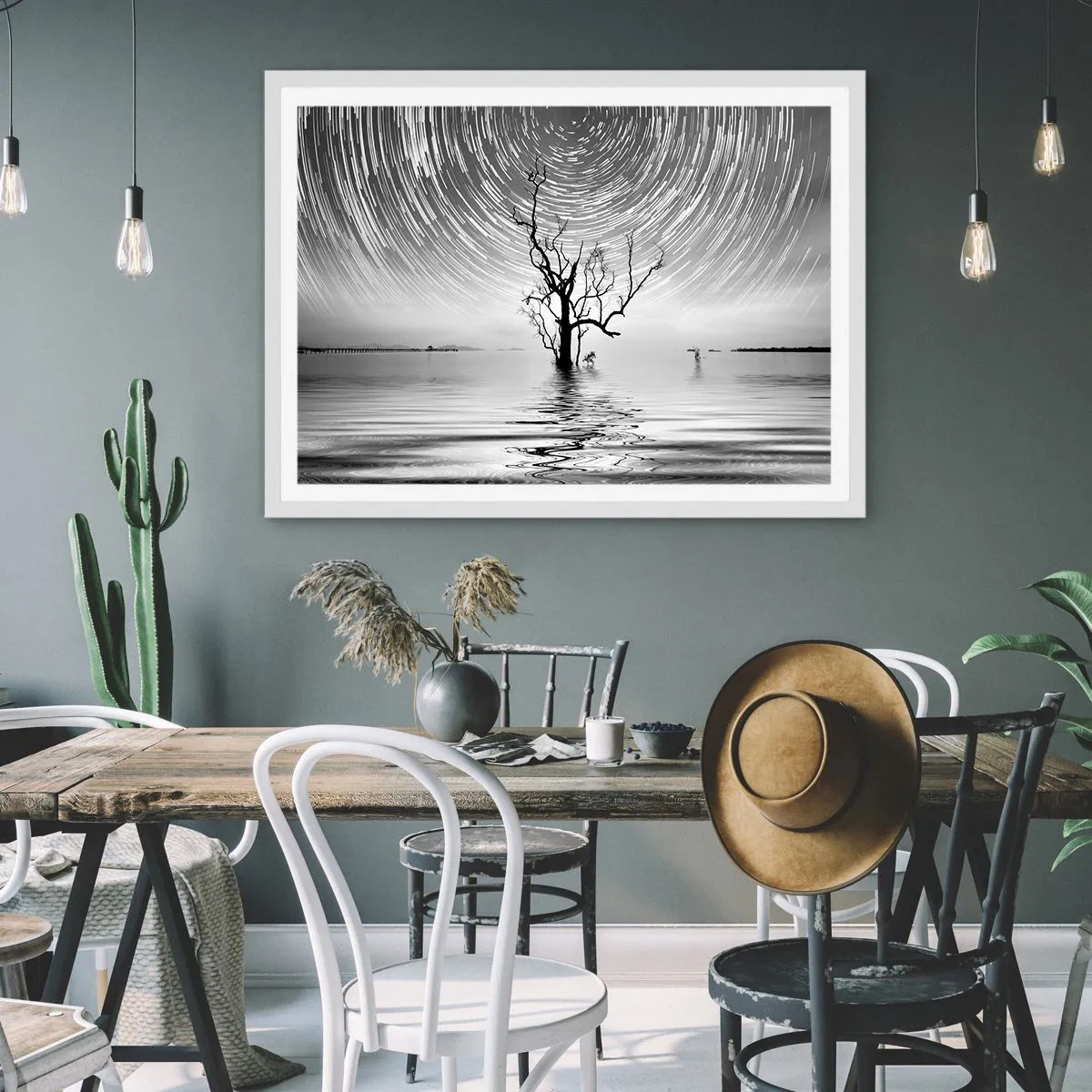 Poster in white frmae - Symphony of Nature - 91x61 cm