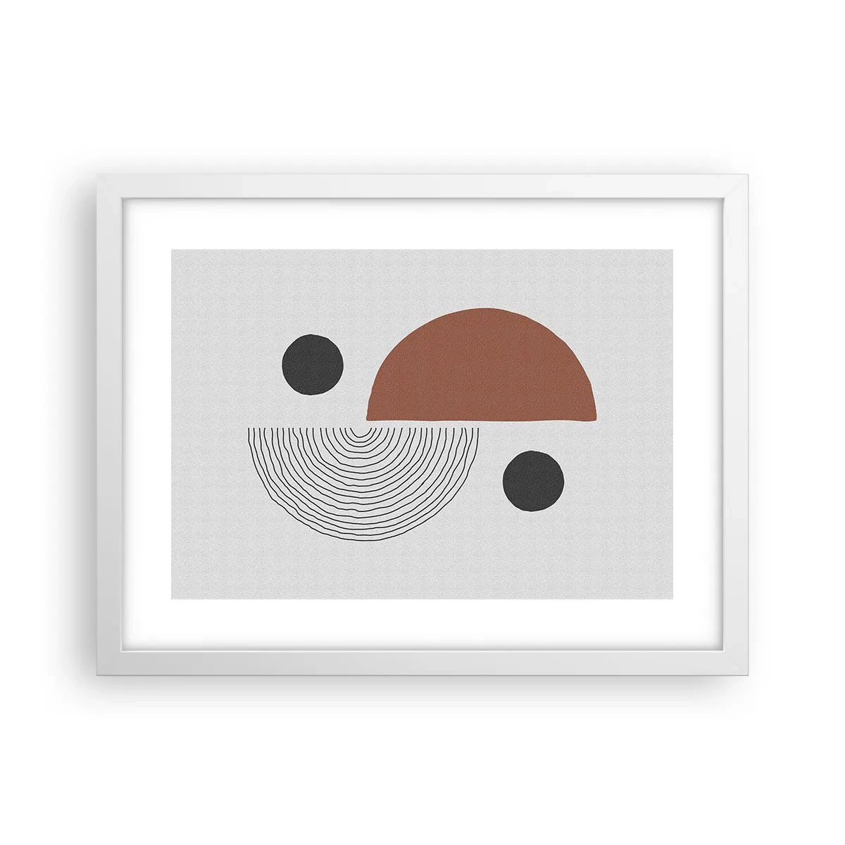 Poster in white frmae - Perfection of a Wheel - 40x30 cm