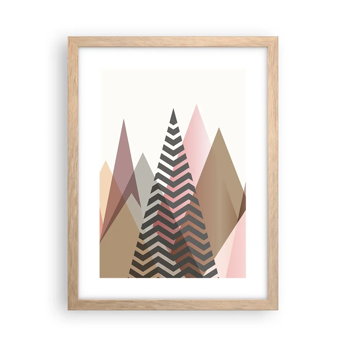 Poster in light oak frame - View of the Piramide - 30x40 cm