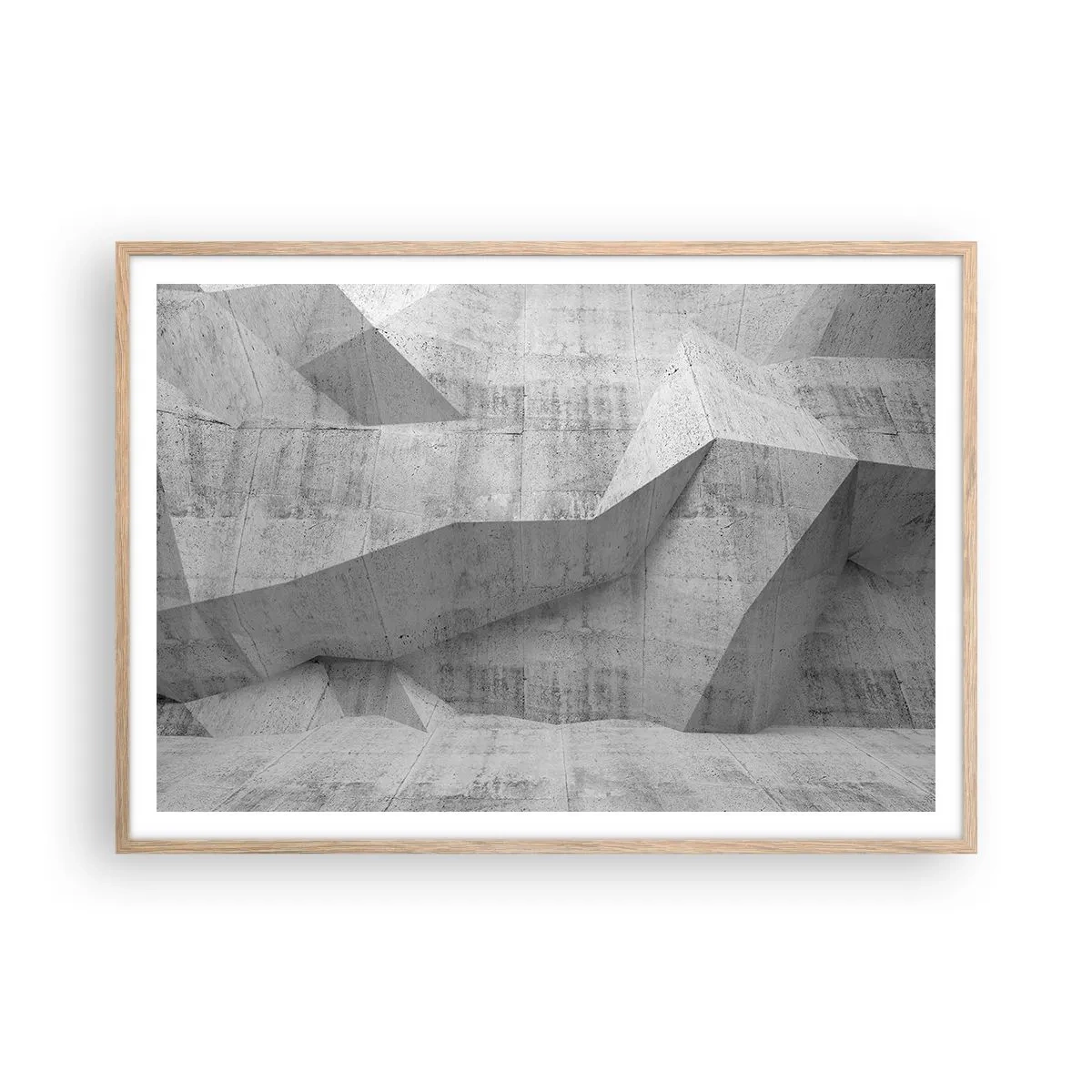 Poster in light oak frame - Real Challenge - 100x70 cm