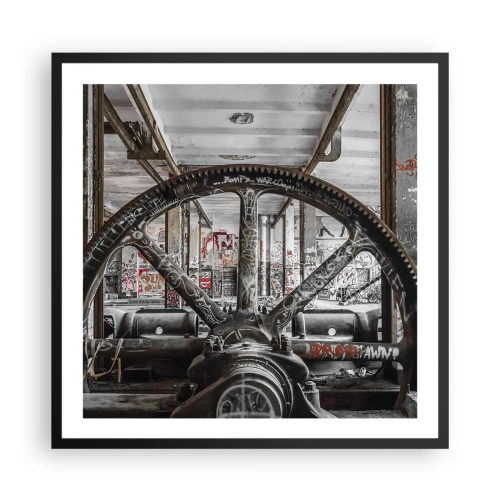 Poster in black frame - Secret Life of a Factory - 60x60 cm