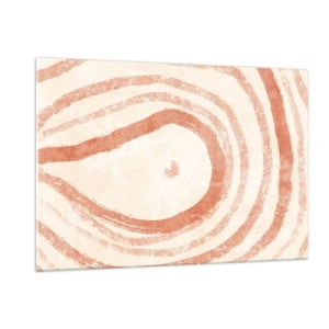 Glass picture - Coral Circles - Composition - 120x80 cm