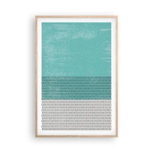 Poster in light oak frame - Balanced Composition - 61x91 cm