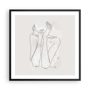 Poster in black frame - Dreamful Moment - 60x60 cm