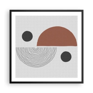 Poster in black frame - Perfection of a Wheel - 60x60 cm