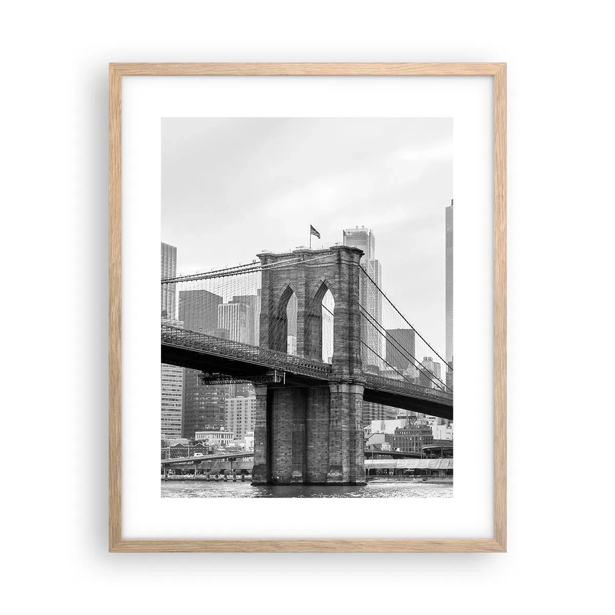 Poster in light oak frame - New York Style - 40x50 cm