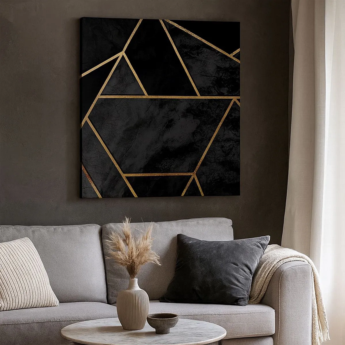 Canvas picture - Darkness and Brighness - 30x30 cm