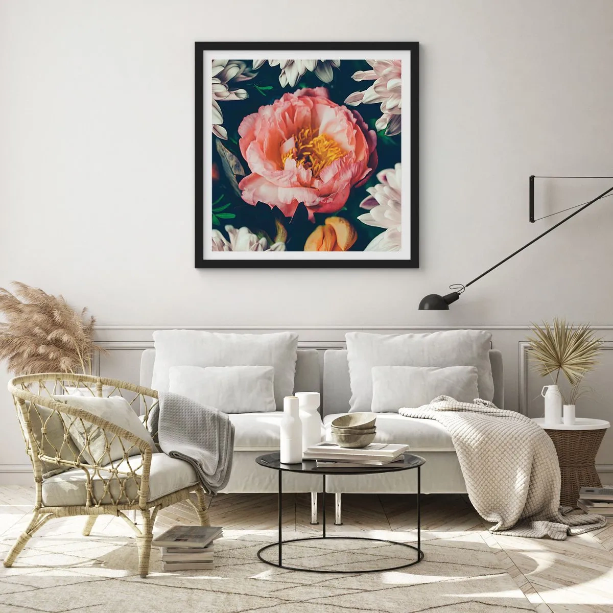 Poster in black frame - In Baroque Style - 50x50 cm