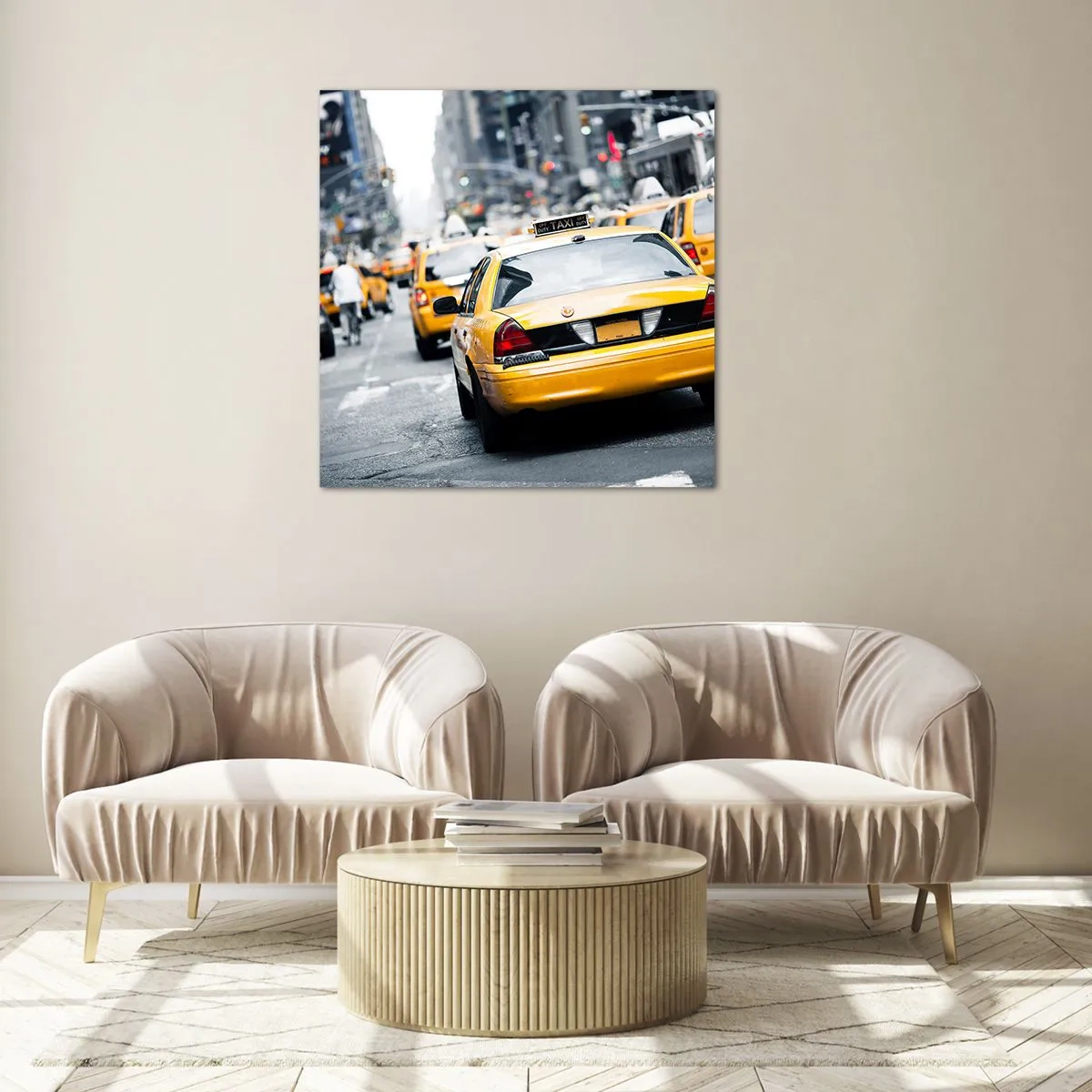Glass picture - Only in this City - 40x40 cm