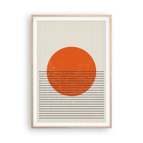 Poster in light oak frame - Always the Sun - 70x100 cm