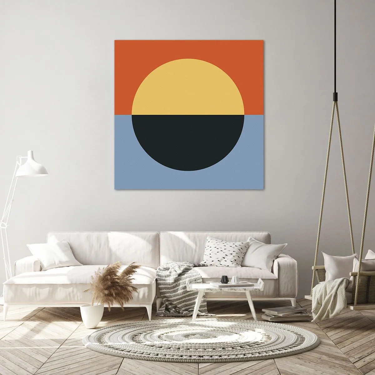 Canvas picture - Composition of Warm and Cool - 30x30 cm