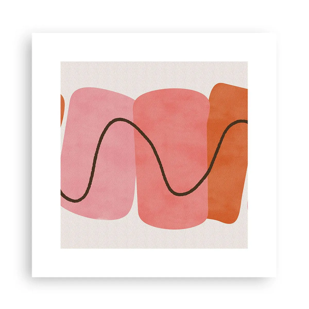 Poster - Gentle Movement of forms - 30x30 cm