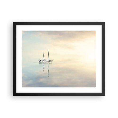 Poster in black frame - In the Sea of Silence - 50x40 cm