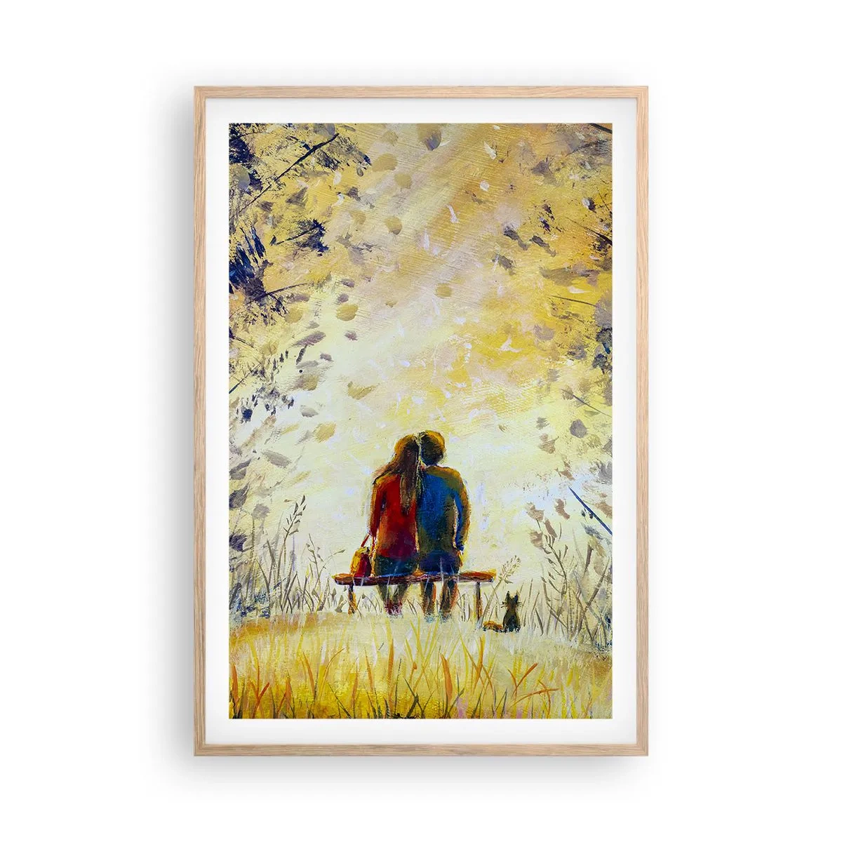 Poster in light oak frame - Magical Moment - 61x91 cm