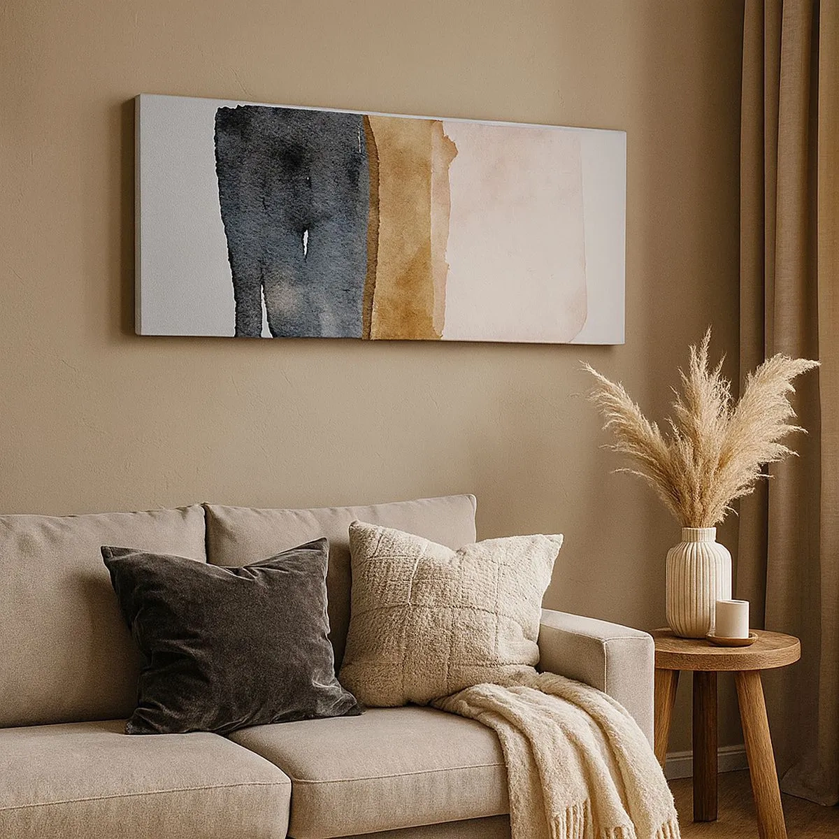 Canvas picture - Composition of the Colours of the Soil - 100x40 cm