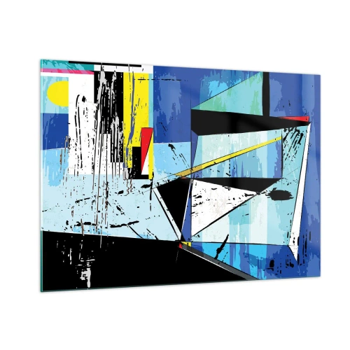 Glass picture - Looking at the World at an Angle - 100x70 cm