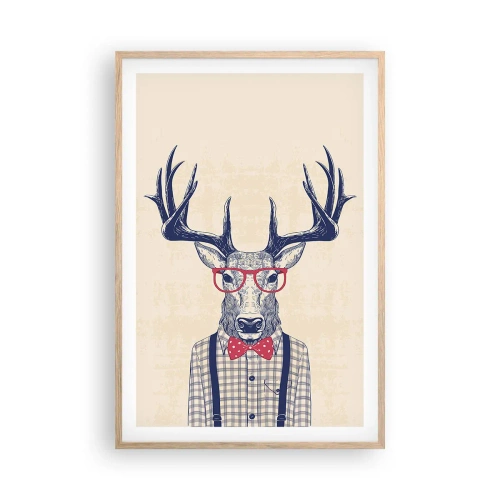 Poster in light oak frame - Fun Extravagance - 61x91 cm