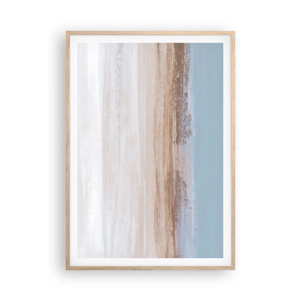 Poster in light oak frame - Ambiguous Landscape - 70x100 cm