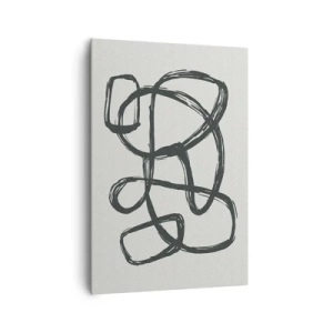 Canvas picture - Abstract in Loops - 70x100 cm