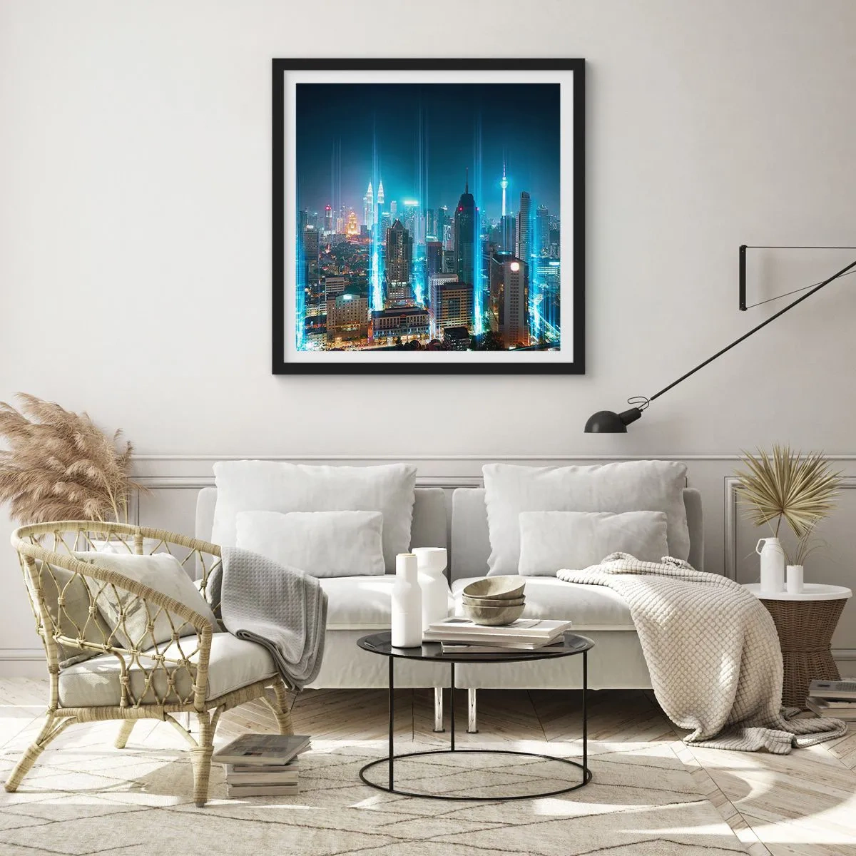 Poster in black frame - Berlin Lights - 30x30 cm