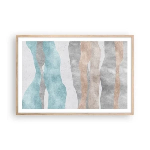 Poster in light oak frame - Study of Continuity - 91x61 cm