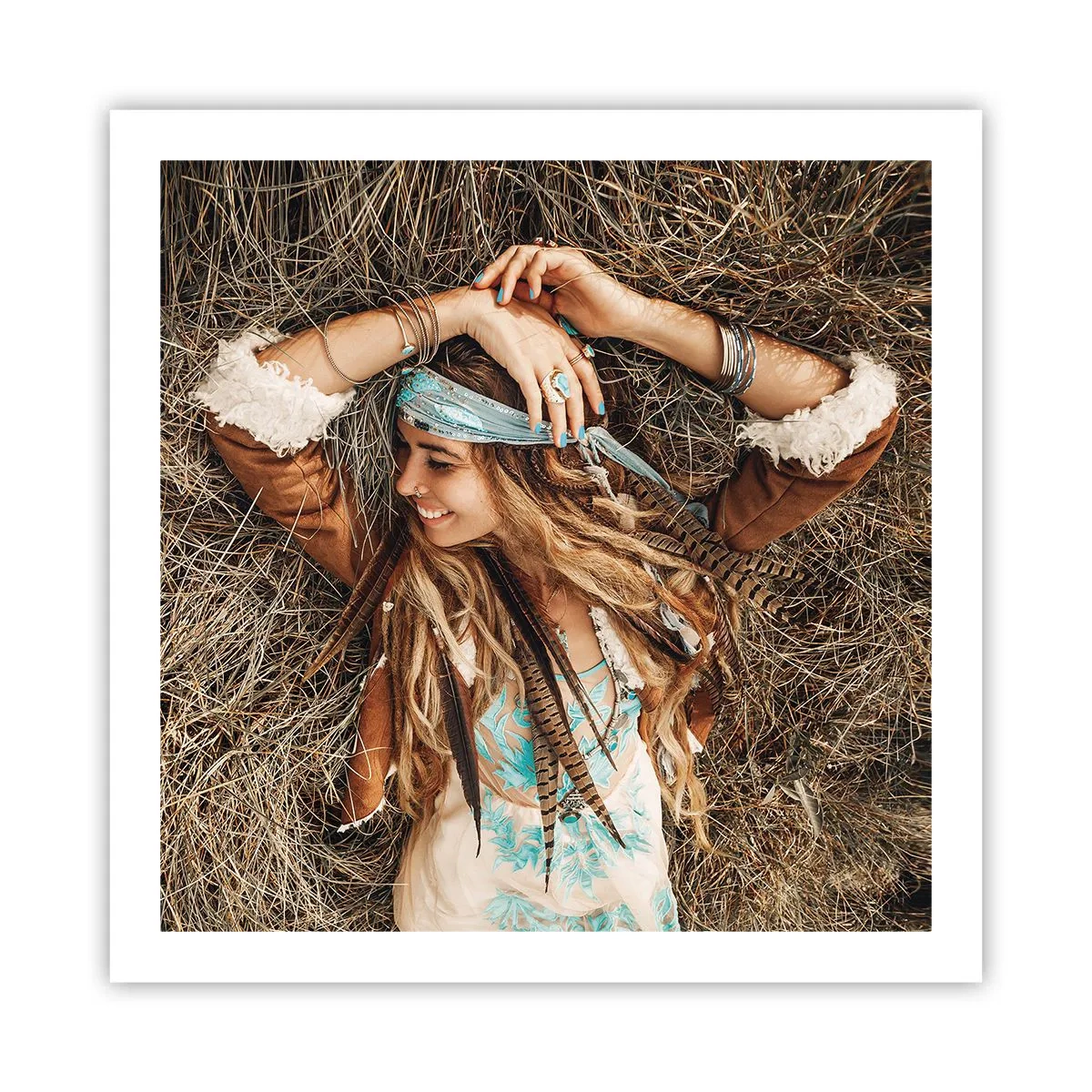 Poster - On the Way to the Summer of Love - 60x60 cm